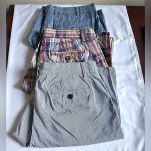 Assorted Bermuda Shorts Lot of 3: Banana Republic & Peter Millar Size 32